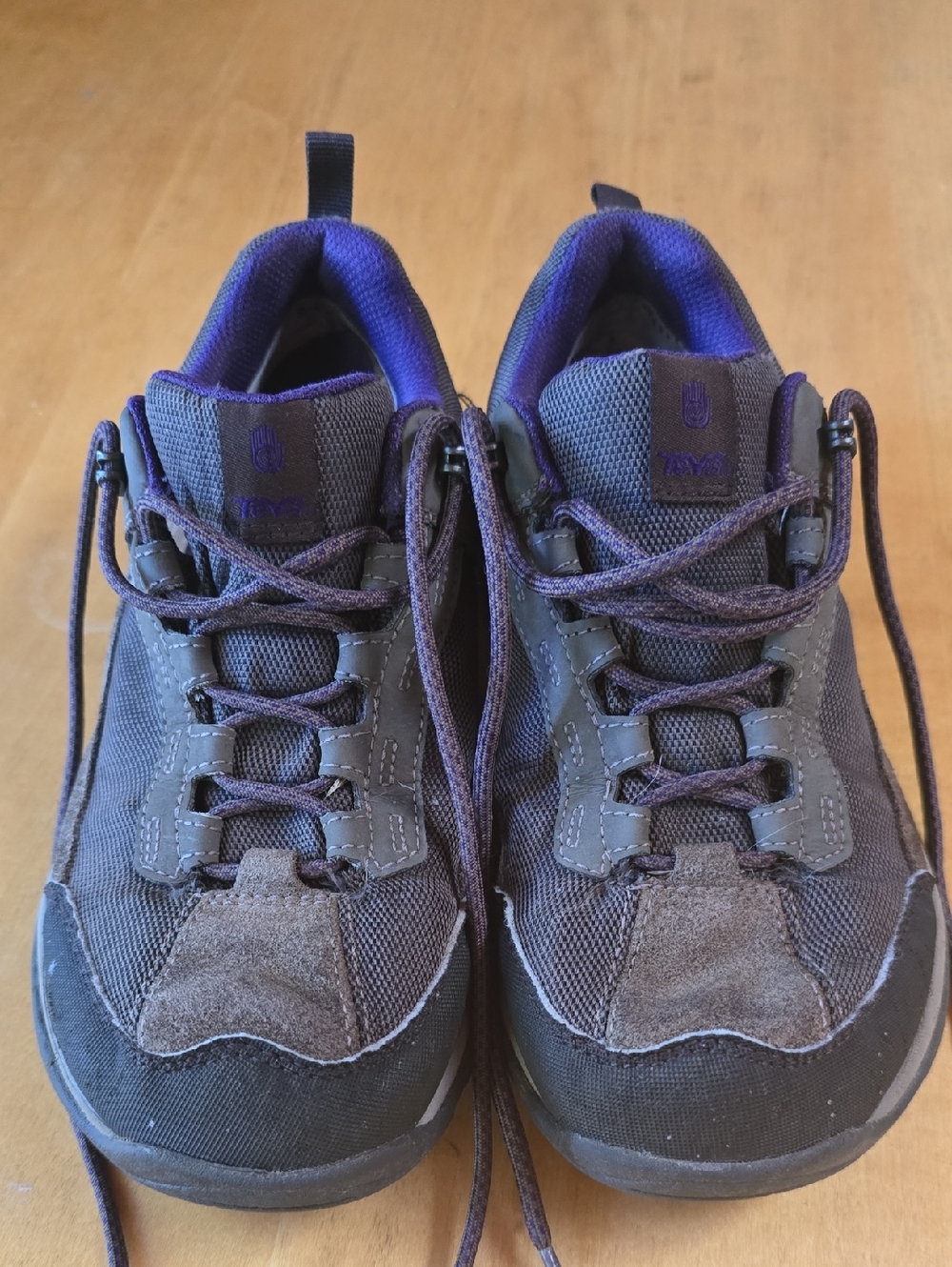 Teva Purple and Gray Lace-Up Hiking Boots